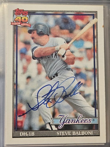 1991 topps steve balboni - 1991,