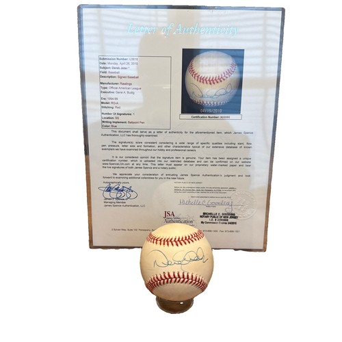 Derek jeter autograph auto - derek,